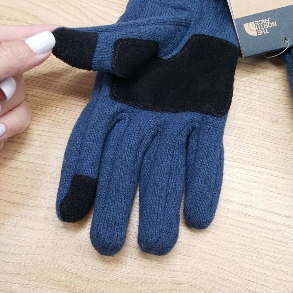 THE NORTH FACE Gloves Mens XL Blue Gordon Etip Fleece Lined Warm